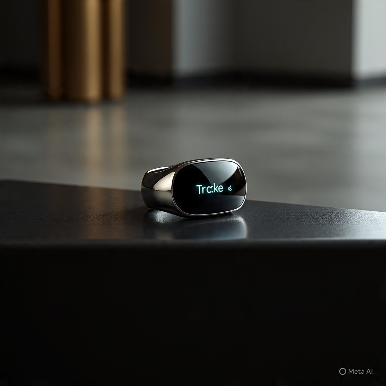 Tracker Smart Ring Black Size 8