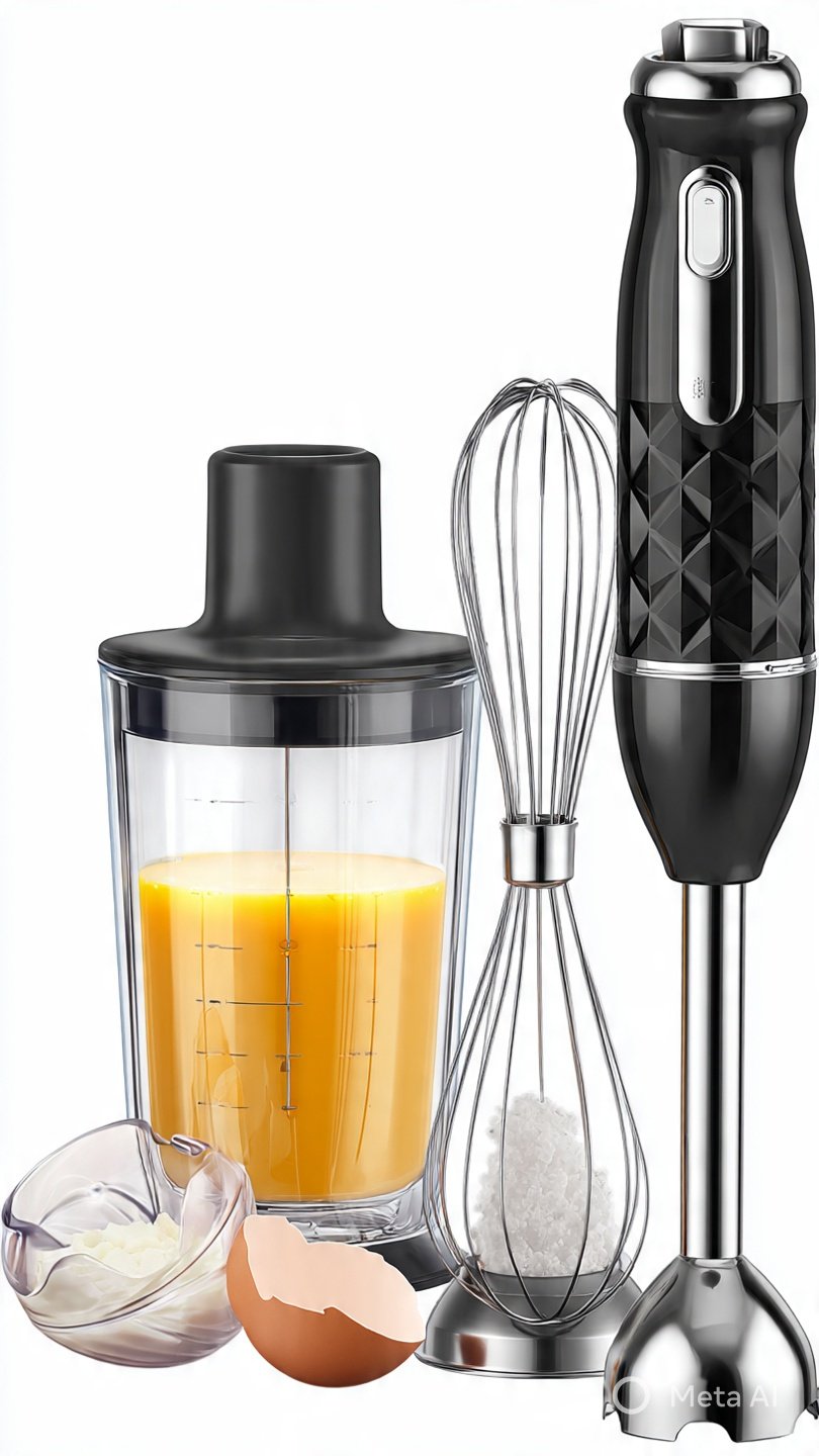 Immersion Blender Handheld Corded Hand Blenders Set 1100W
