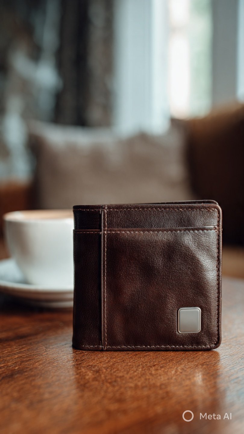 Smart Wallet for Men with Apple Find My Tracker