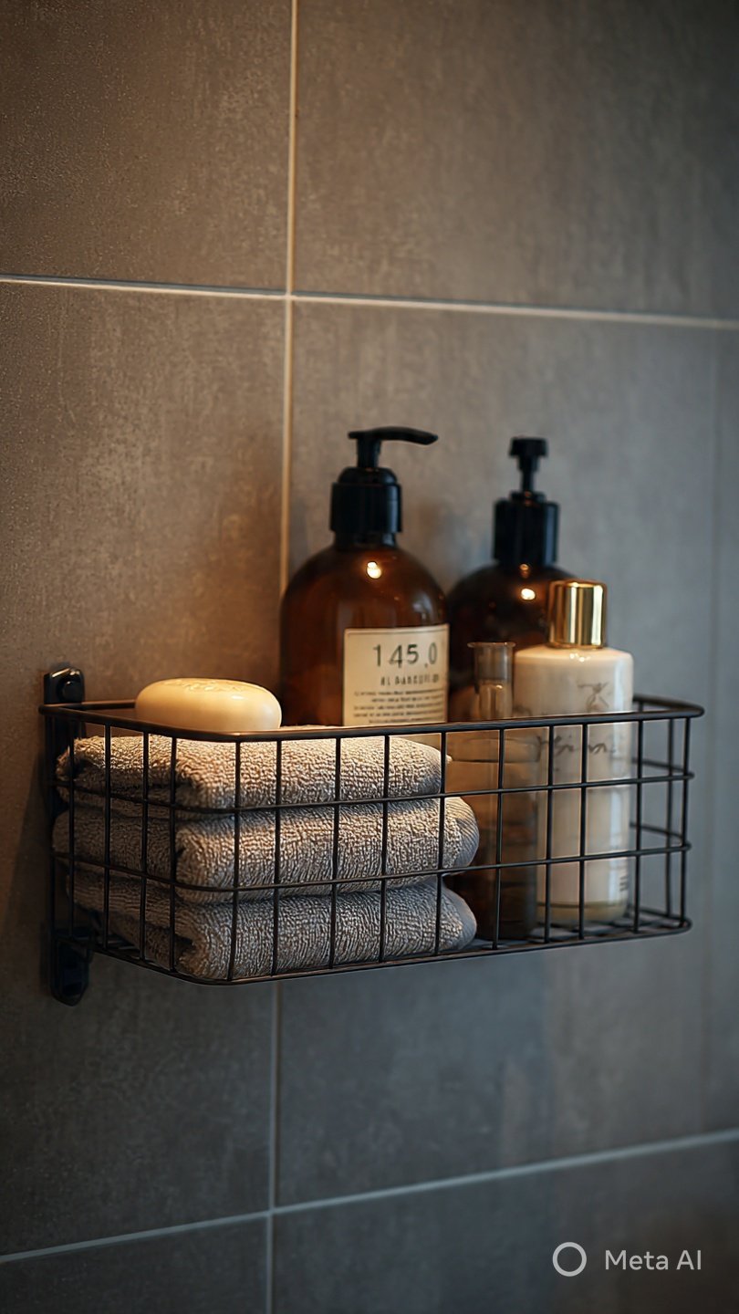 Metal Small Wire Basket for Bathroom