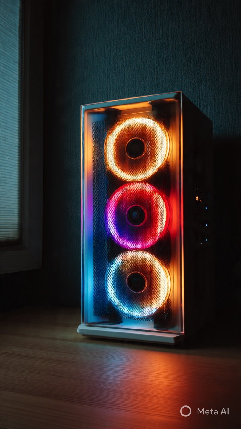 Computer Speakers for PC Desktop, 5 Dynamic RGB LED Light Modes