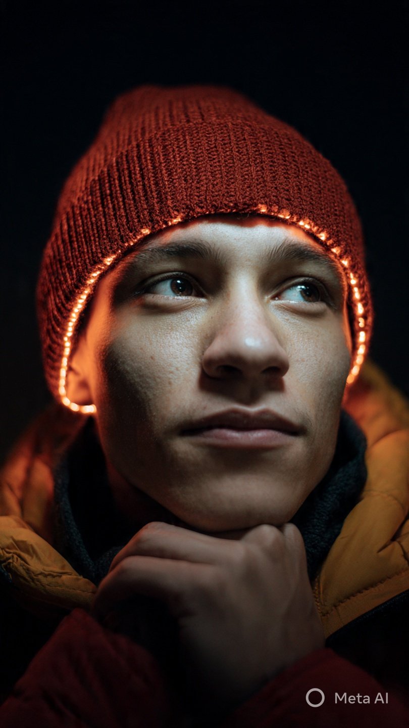 LED Beanie Hat with Light