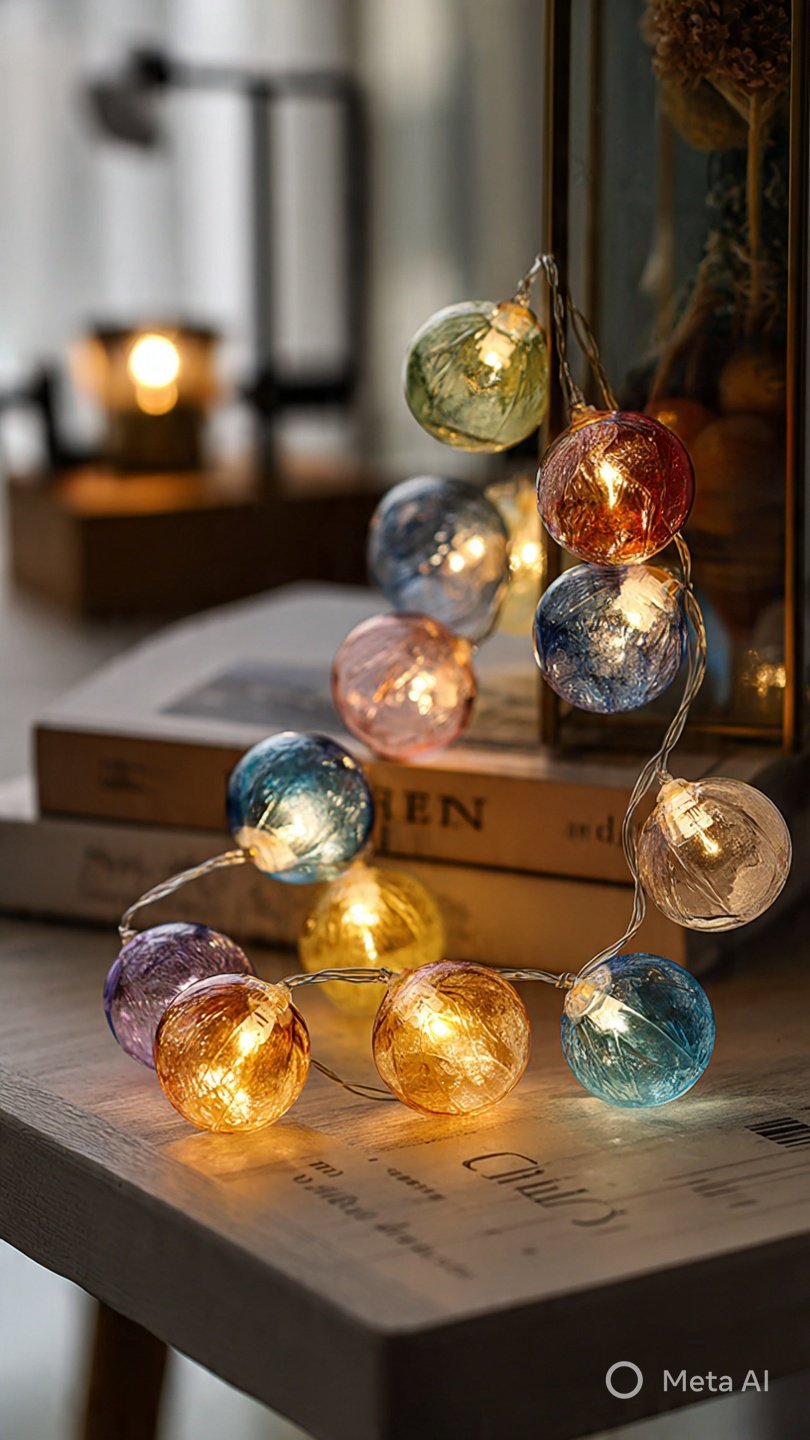 Battery Operated & USB Powered 2 in 1 Globe String Lights with Remote
