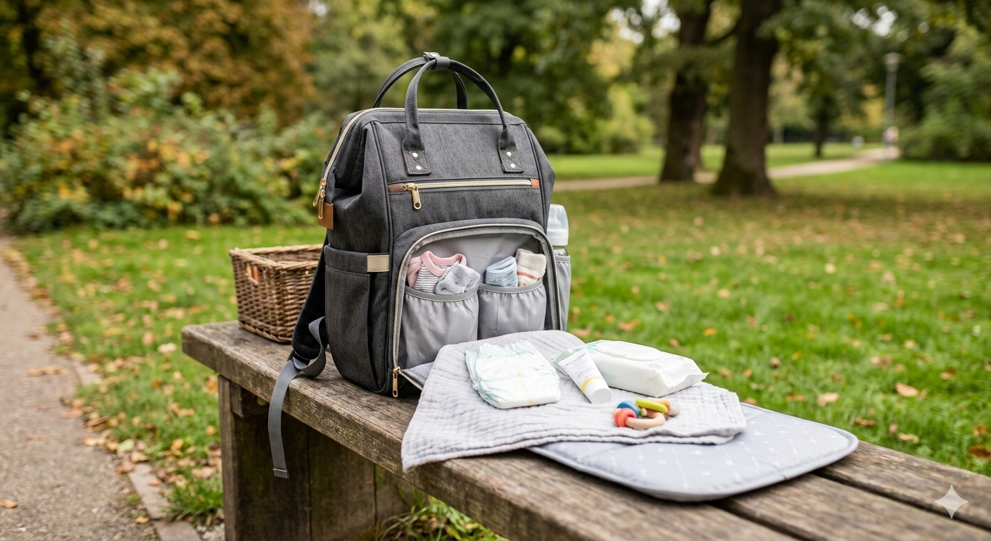 Diaper Bag Backpack with Changing Station