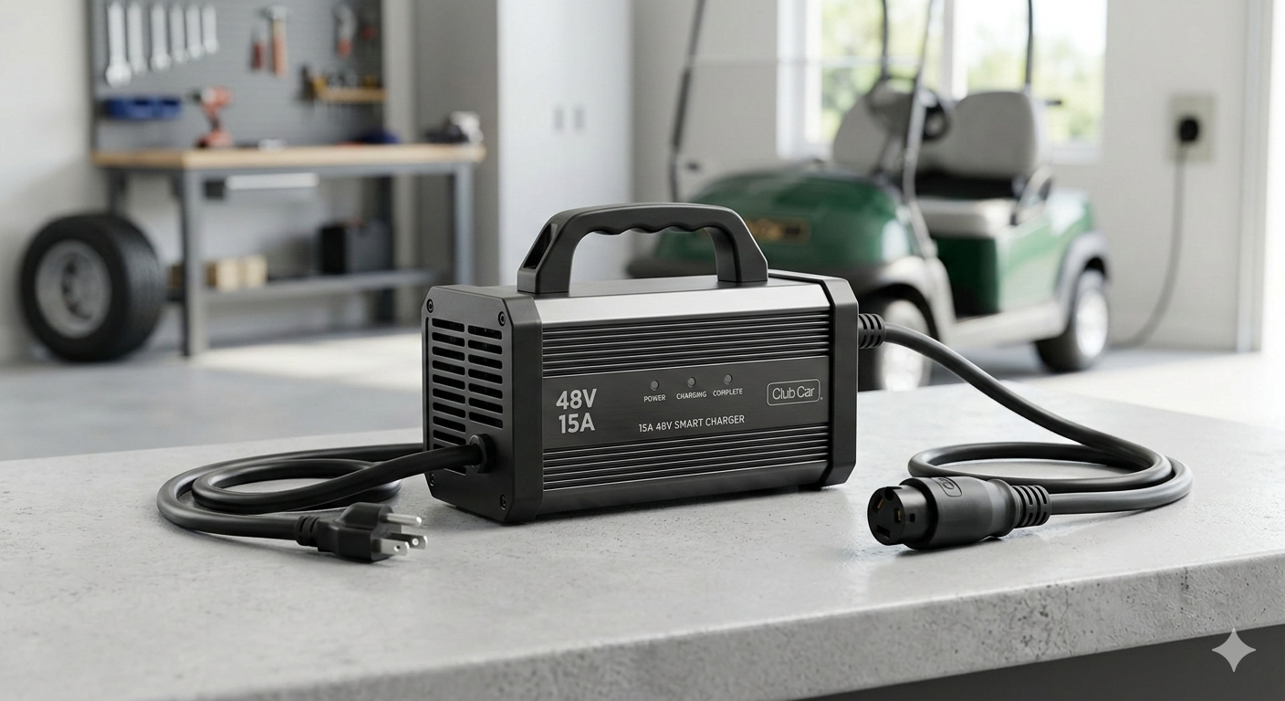 15 AMP 48 Volt Golf Cart Battery Charger for Club Car