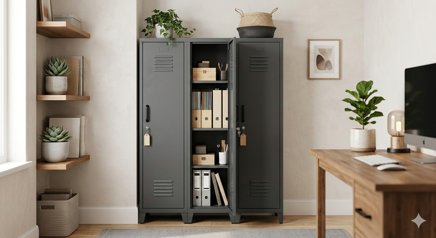 Metal Cabinet Home Office Storage Lockers
