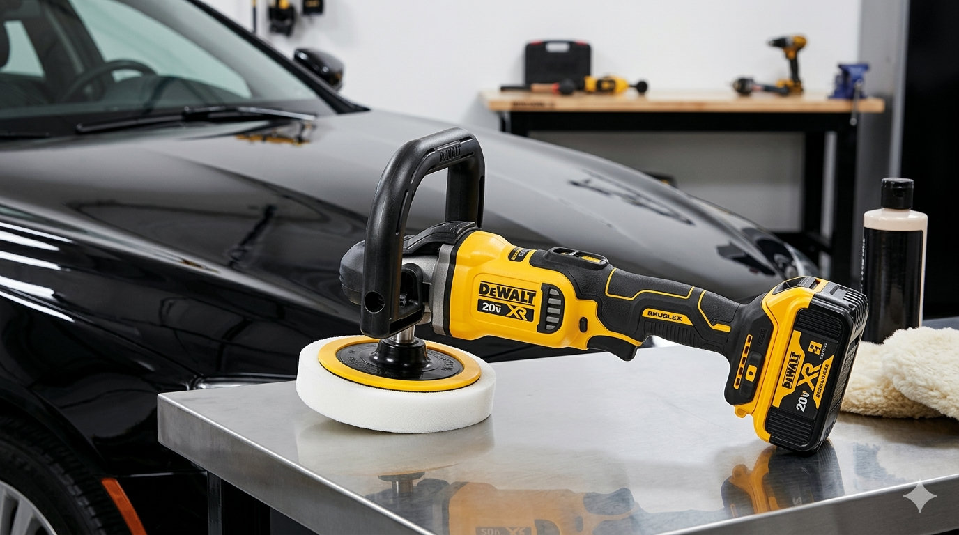 dewalt cordless car buffer polisher