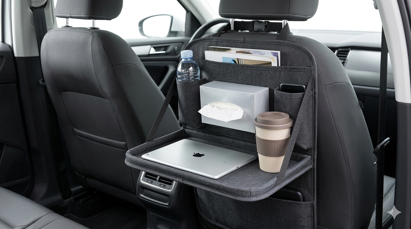 Car Backseat Organizer with Table Holder