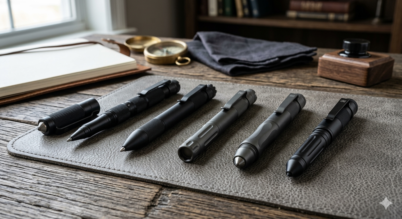 5-piece tungsten steel tactical pen set