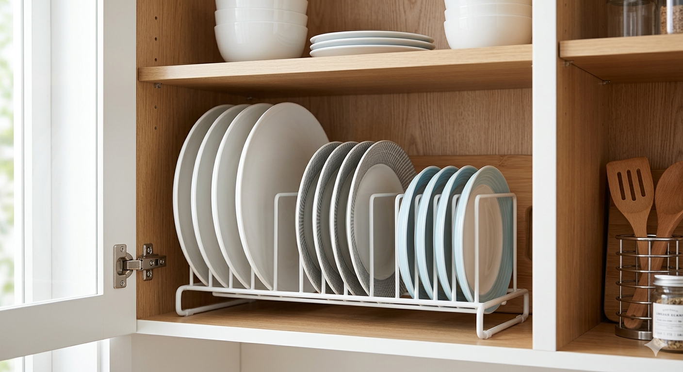 Pack Plate Organizer for Kitchen Cabinet
