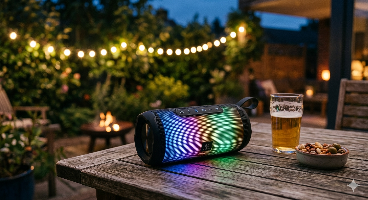 Portable Wireless Bluetooth Speakers With Led Light