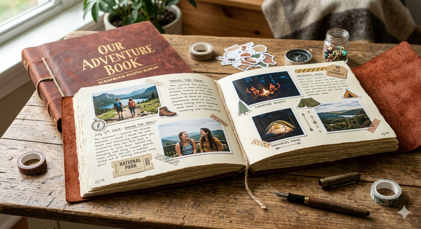 Our Adventure Book Scrapbook Photo Album 146-Page