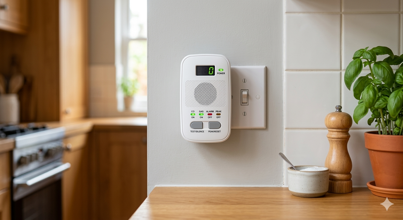 4in1 Plug-in Carbon Monoxide & Natural Gas Detector