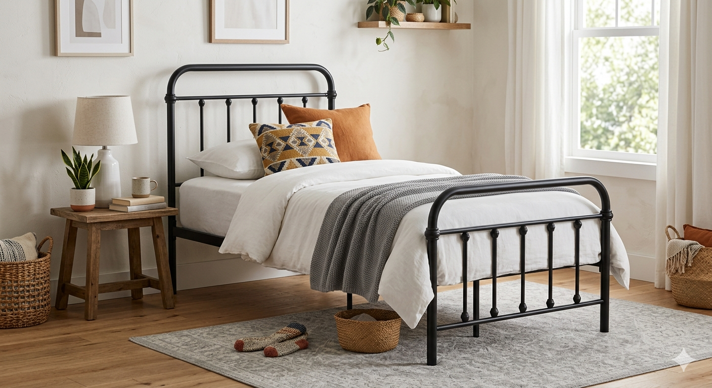 Twin Size Metal Bed Frame