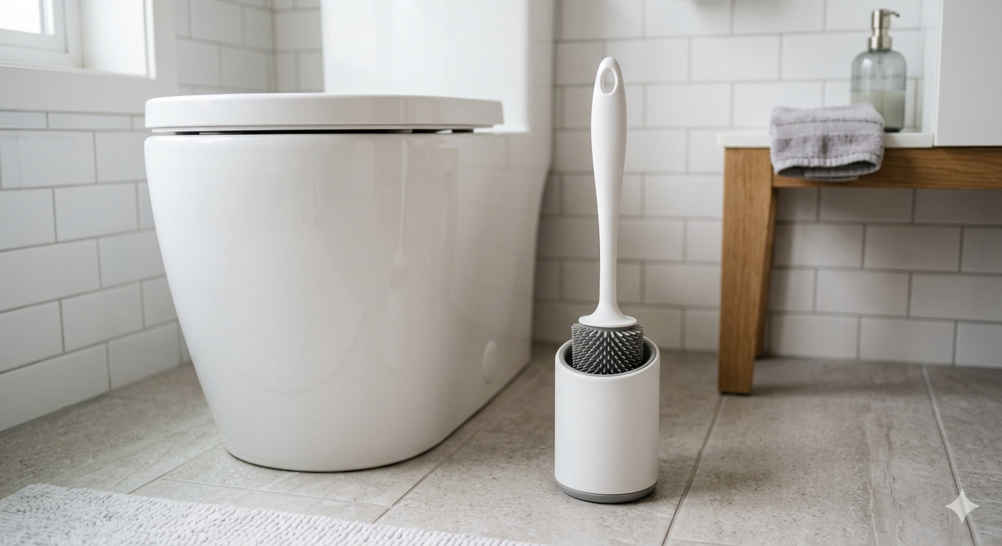 Silicone Toilet Brush with Holder