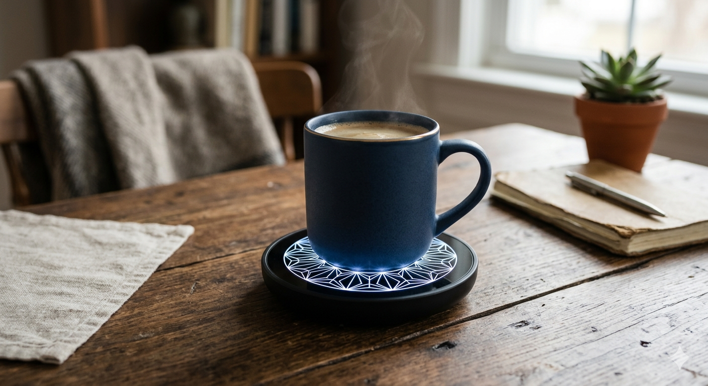 Coffee Mug Warmer with LED Pattern