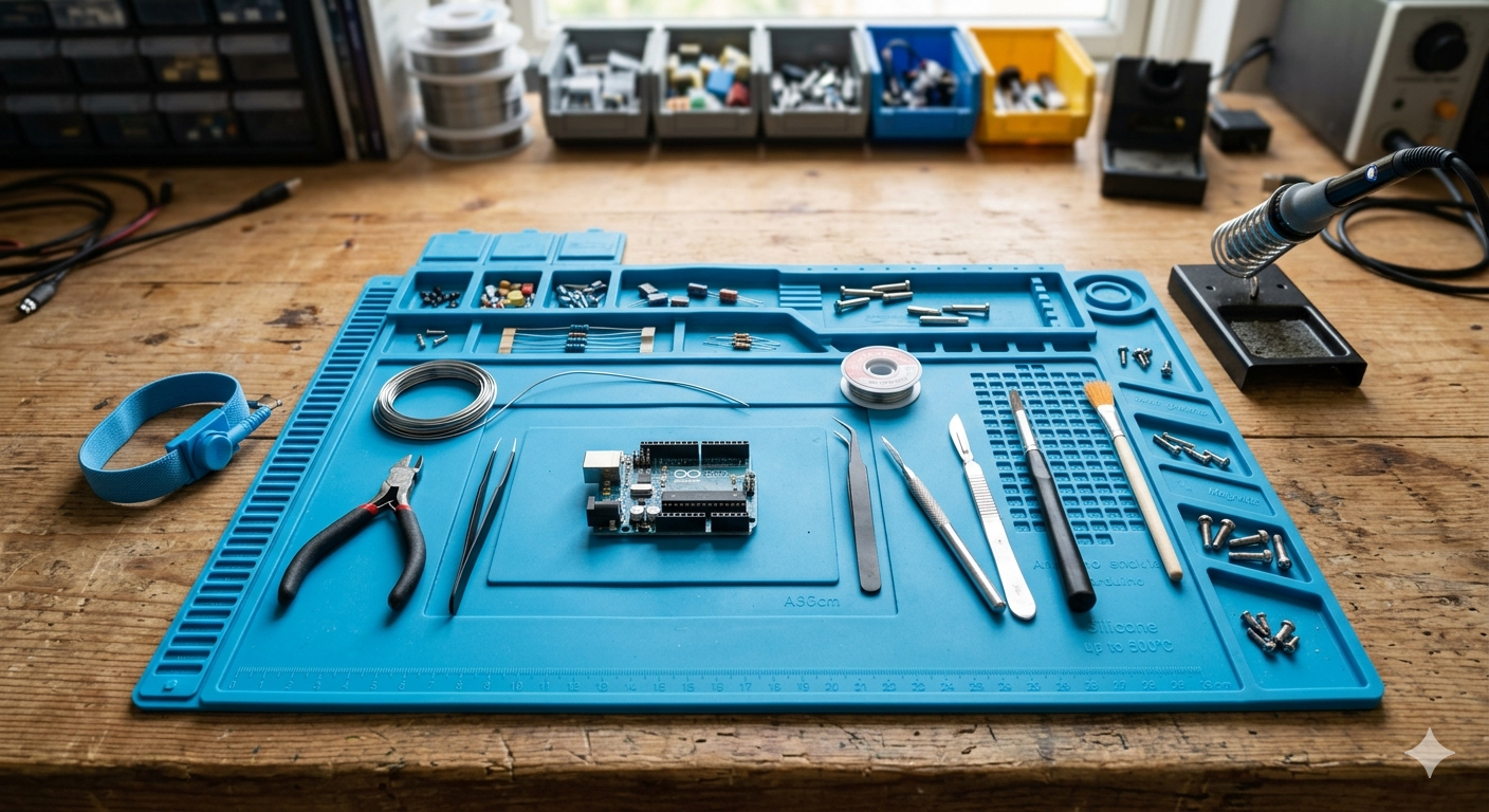 Soldering Mat Silicone 500°C Heat Resistant Large Soldering Mat