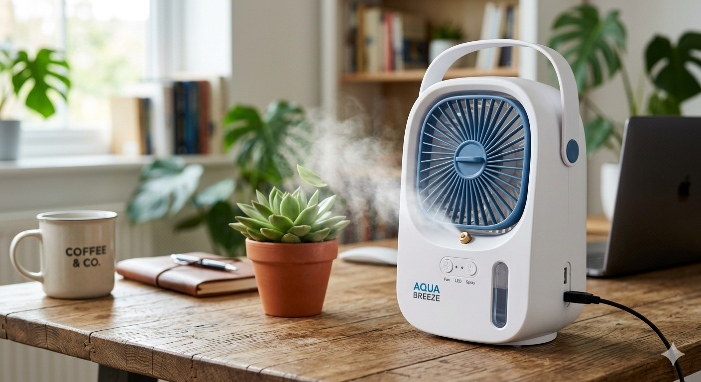 Portable Fan Air Cooler 2 Spray Modes