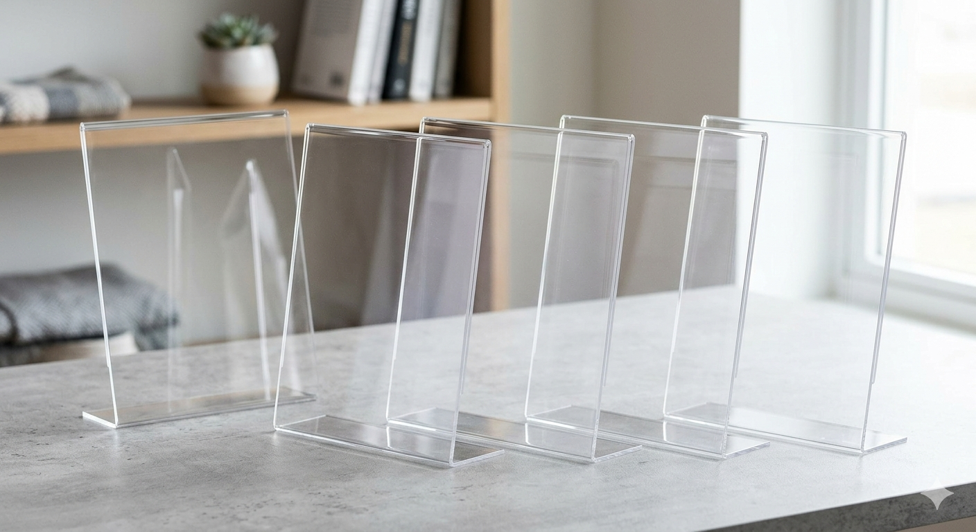 Acrylic Sign Holder 8.5 x 11 6 Pack