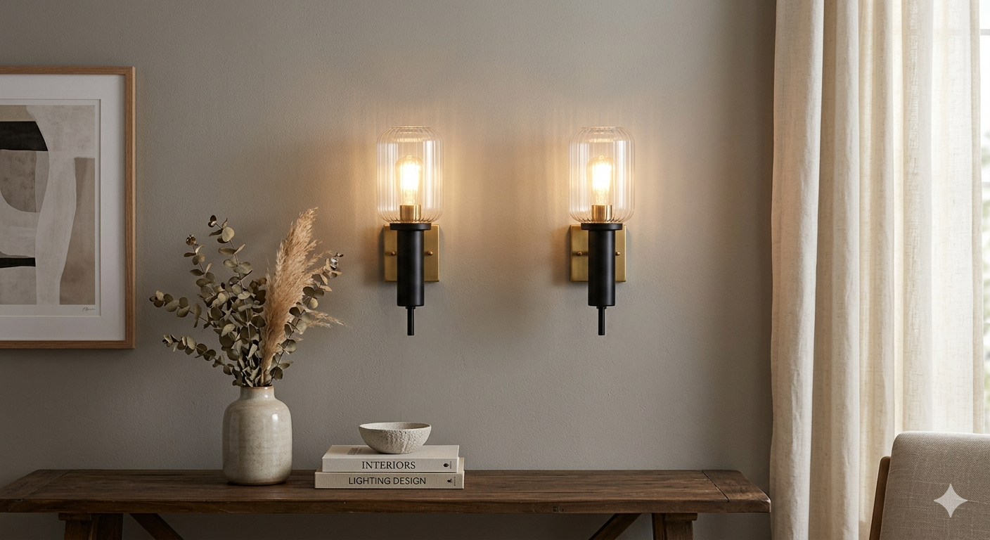 Battery Operated Wall Sconces Set of 2