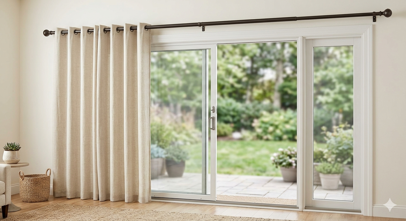 Curtain Rod for Sliding Glass Door