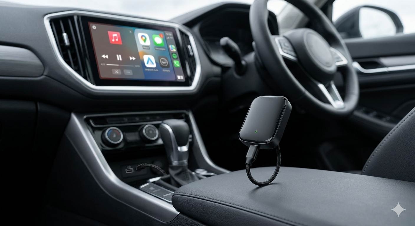 CarPlay and Android Car Wireless Adapter 2 in 1