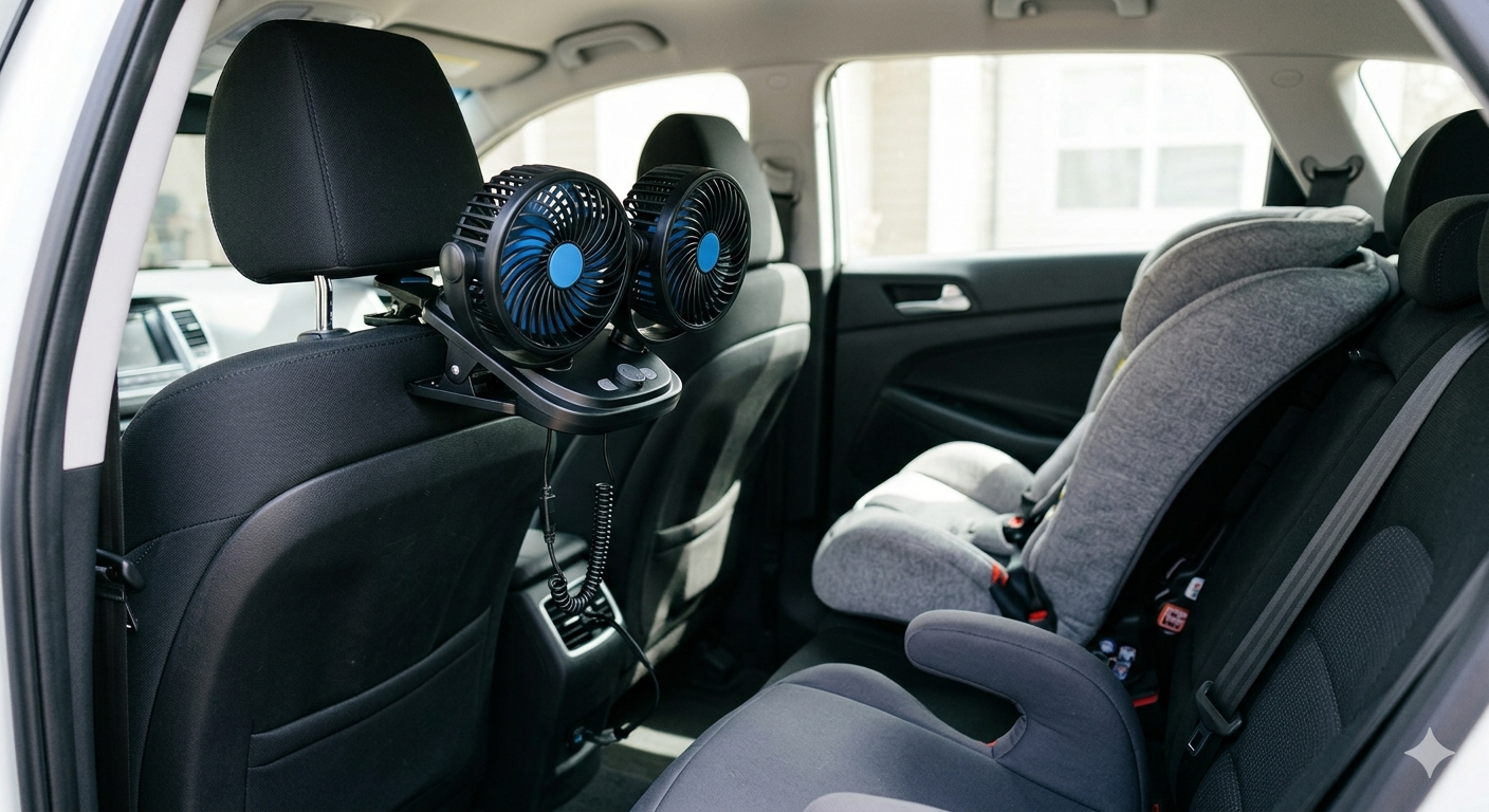 Car Fans for Backseat for Kids,Car Backseat Fan for Car Back Seat