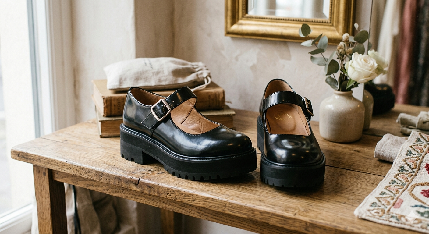 Platform Mary Jane Shoes Women