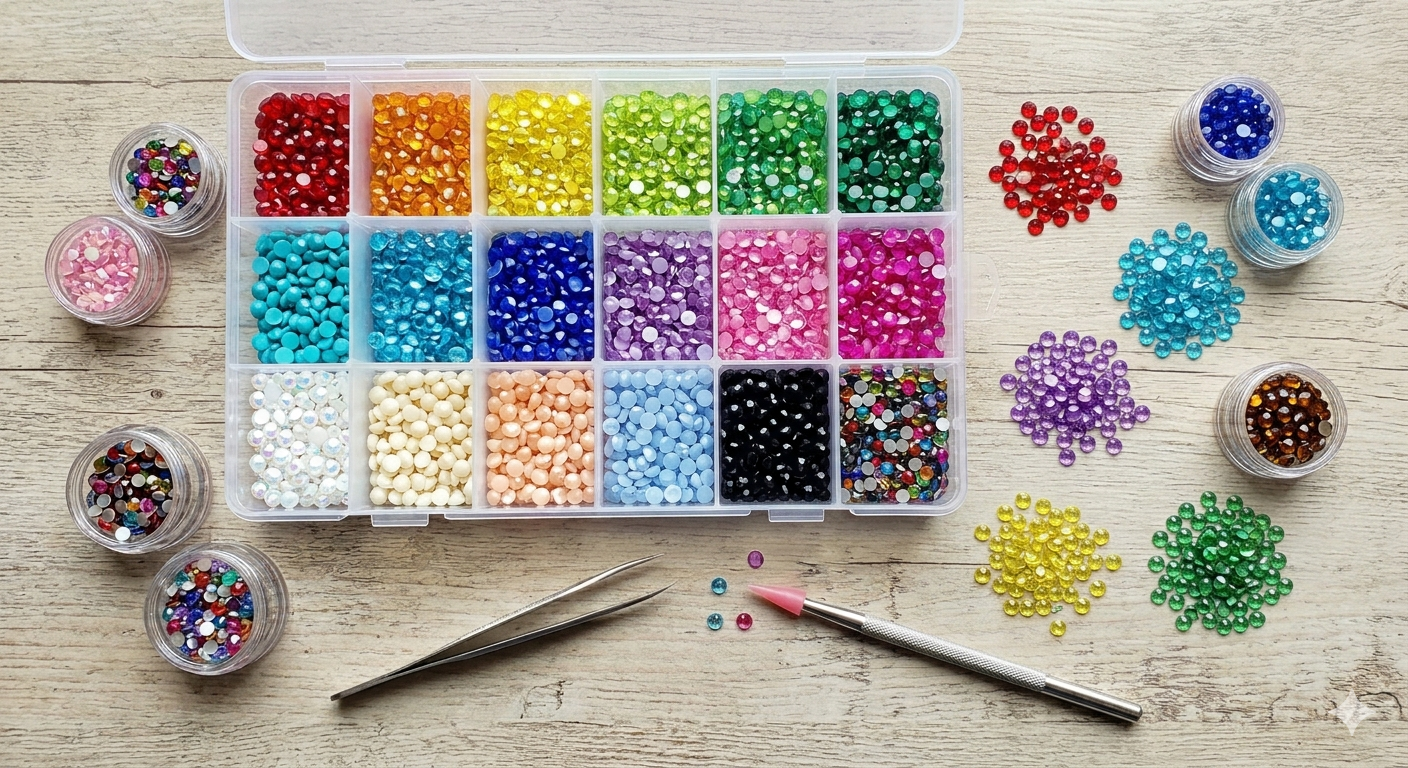 28000 Pcs 18 Colors Resin Jelly Rhinestones for Bedazzling