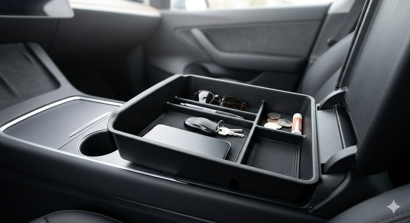 Center Console Organizer Tray for Tesla Model Y Juniper