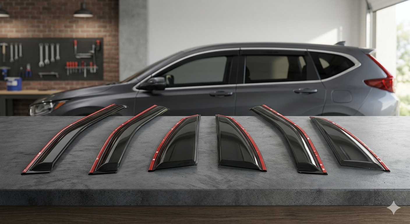 Side Window Visor 6 Piece Set
