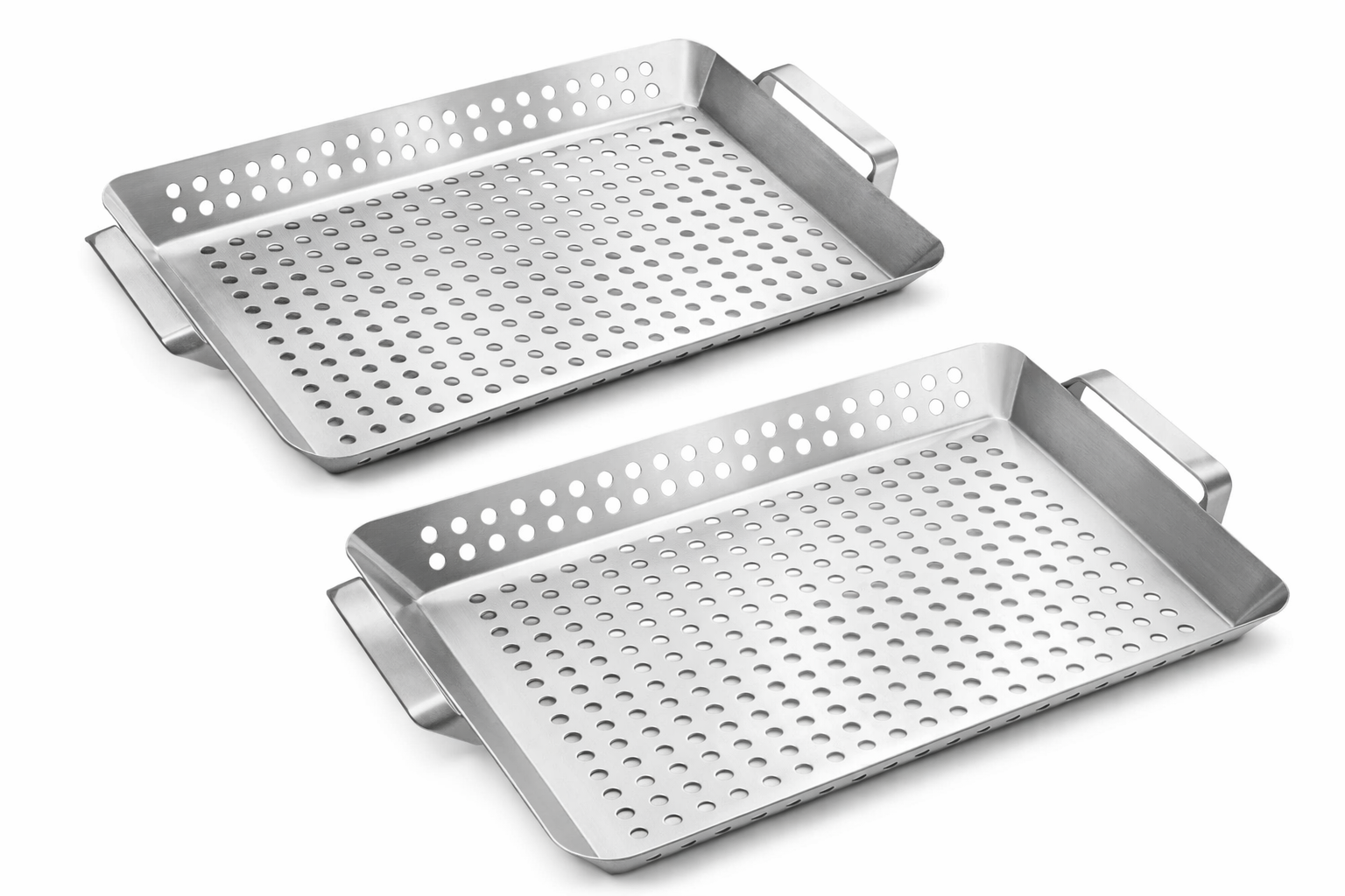 Stainless steel grill trays