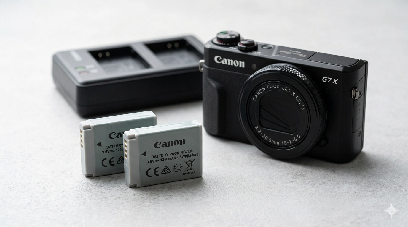 2-Pack NB-13L Battery Compatible with Canon PowerShot G7 X Mark II