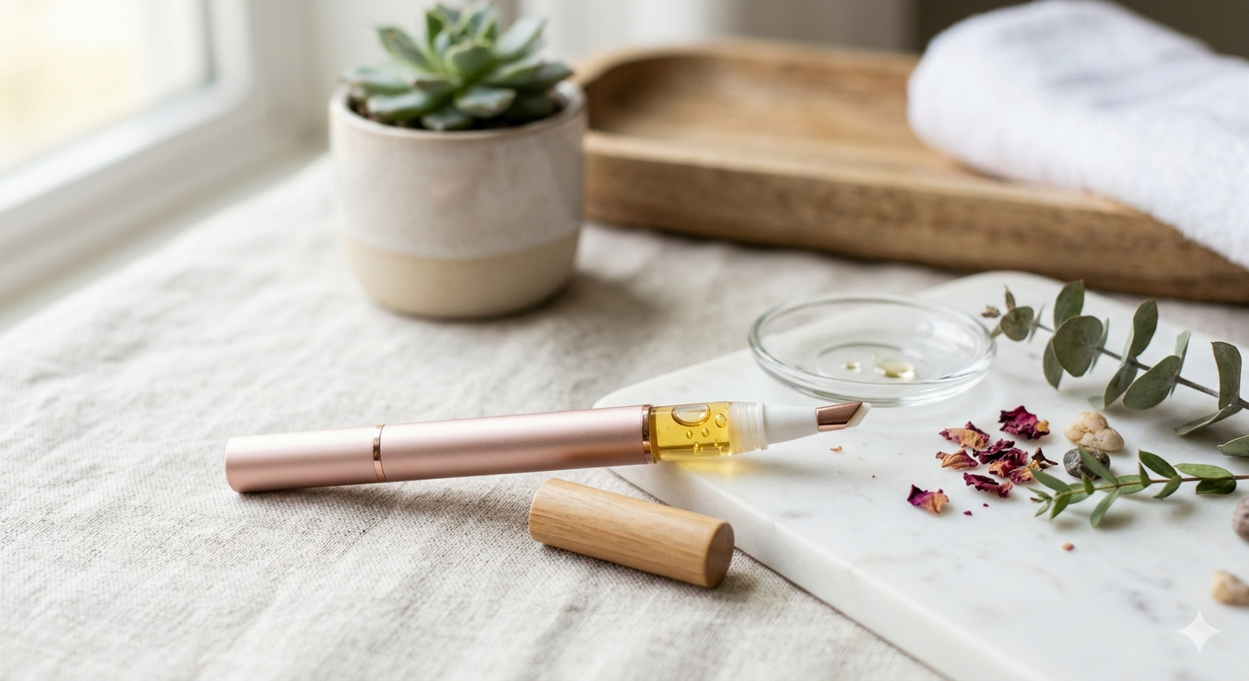Cuticle pusher oil pen for nails