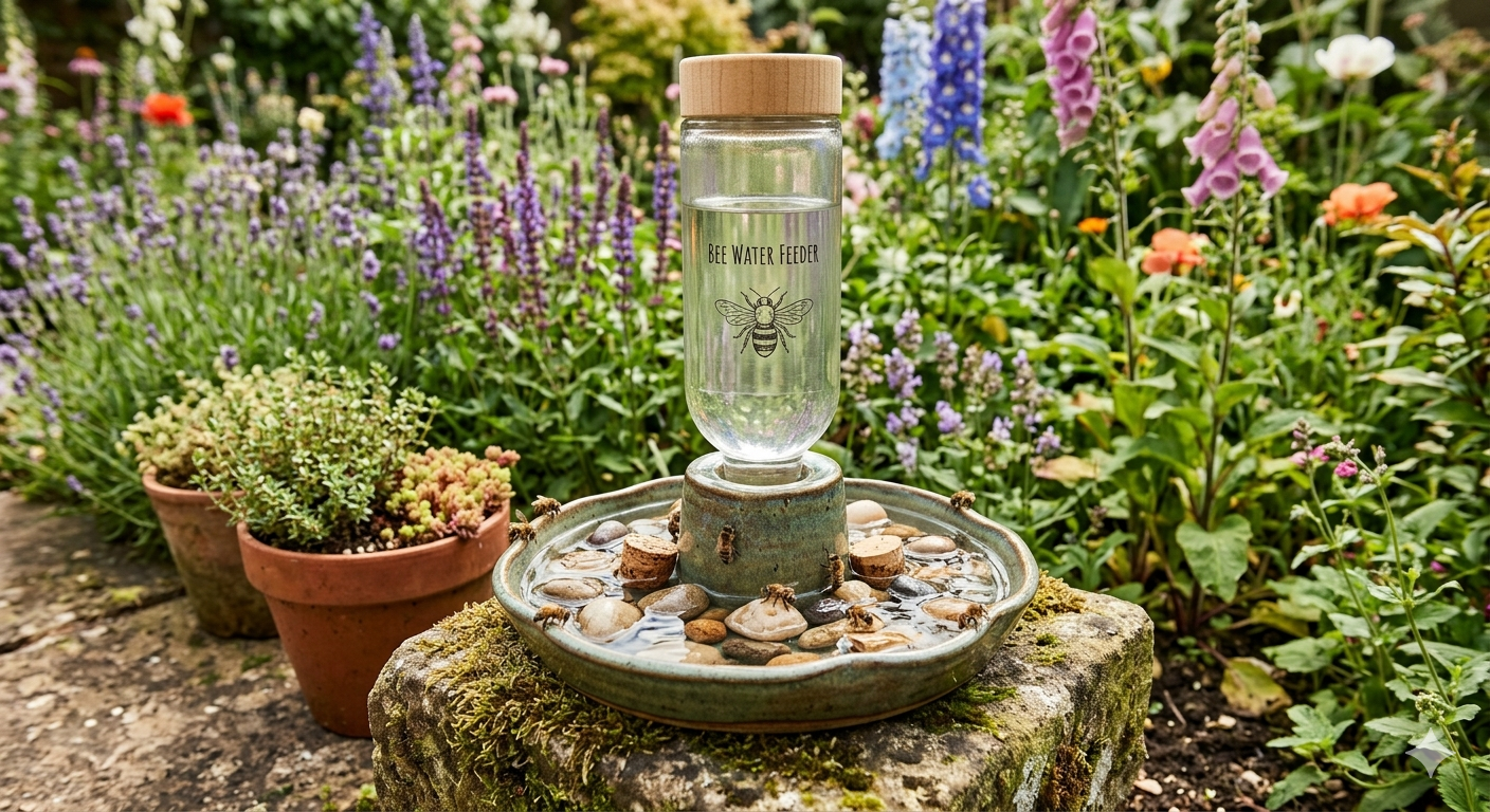 Bee water feeder for the garden