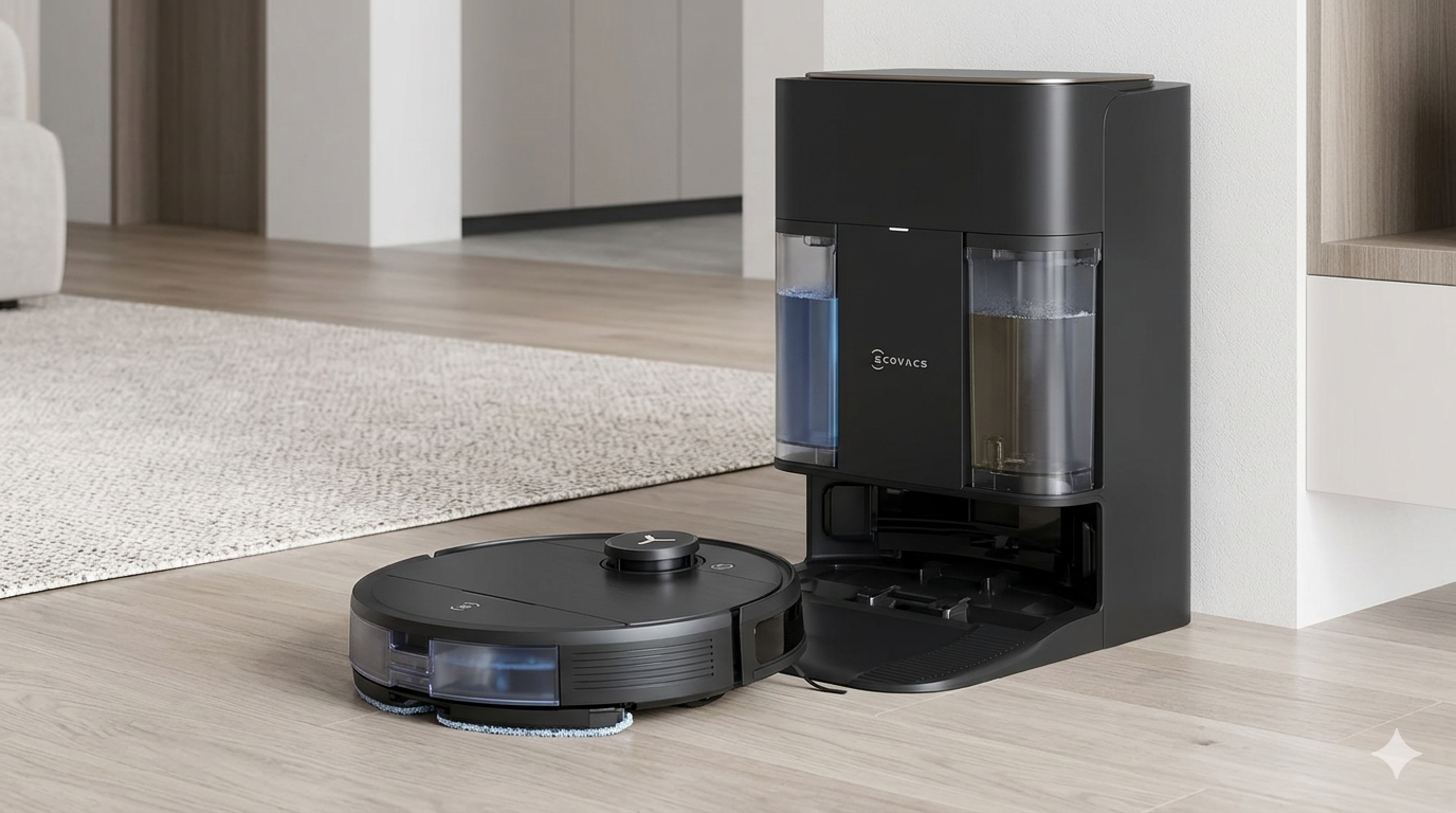 DEEBOT X9S PRO Omni Robot Vacuum and Mop, 30,000Pa Suction, Instant Self-Cleaning OZMO Roller Mop