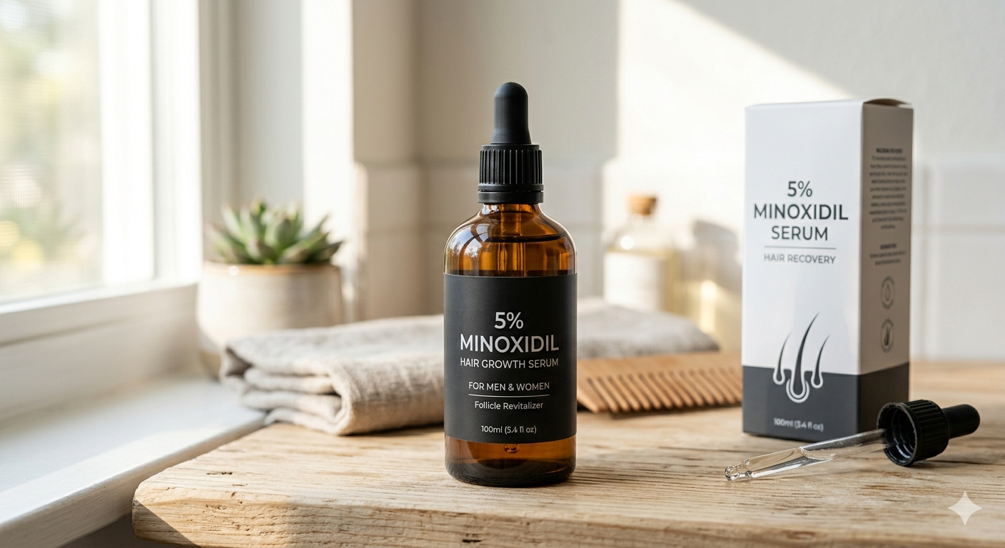 5% Minoxidil Hair Growth Serum for Men Women