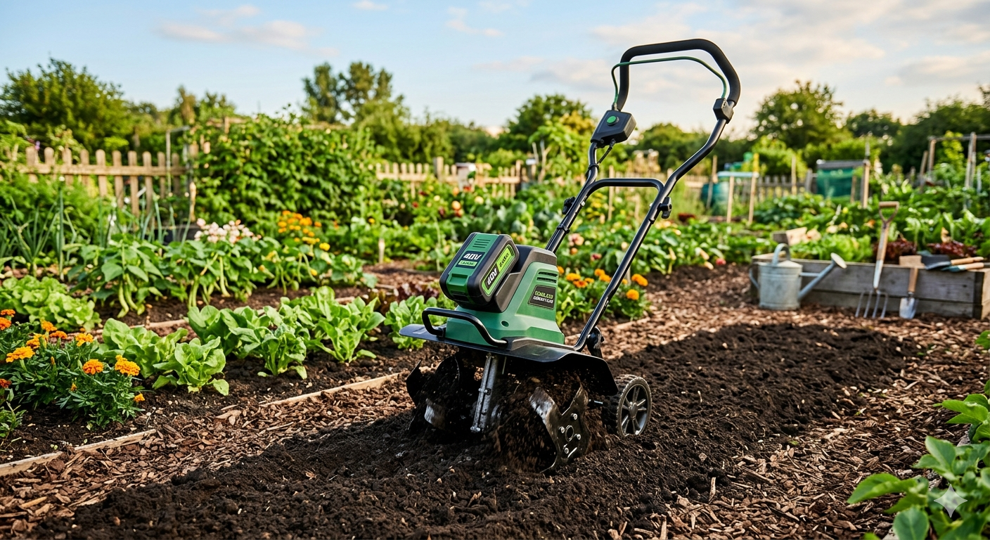 Cordless Electric Garden Tiller