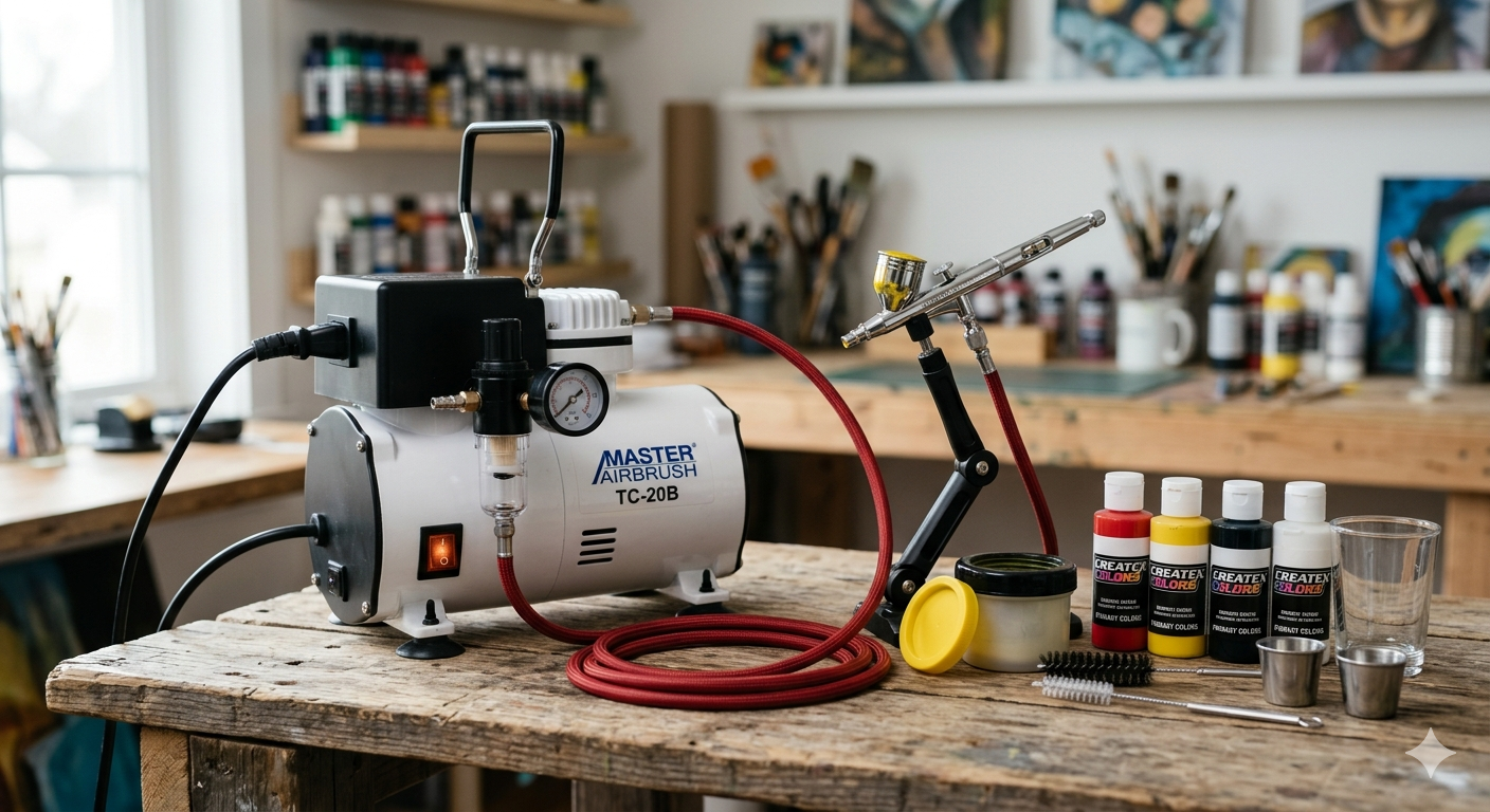 Airbrush Kit with Air Compressor