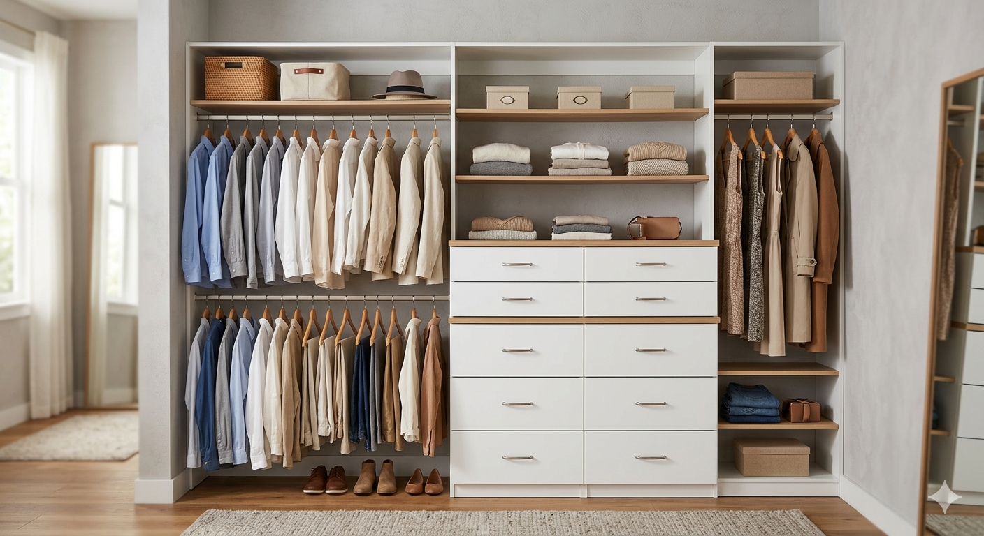 Closet System with Drawer