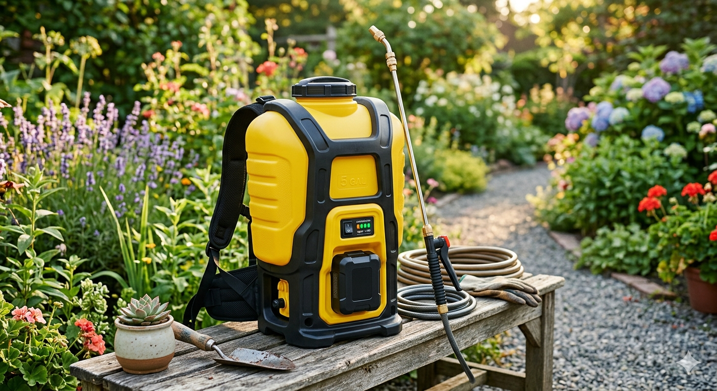 Backpack Sprayer Battery Powered 5 Gallon