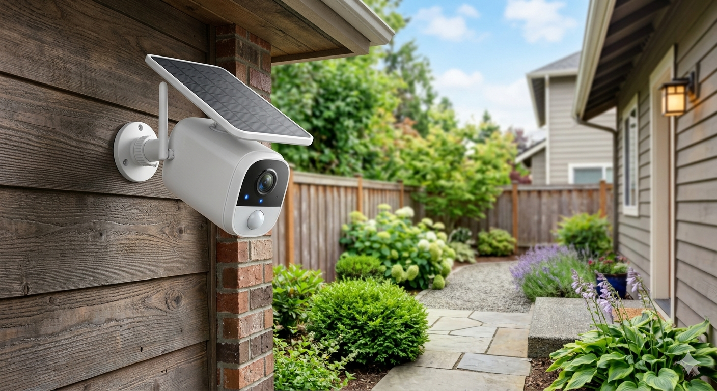 Security Cameras Wireless Outdoor 2K Solar Powered WiFi Cameras for Home Security
