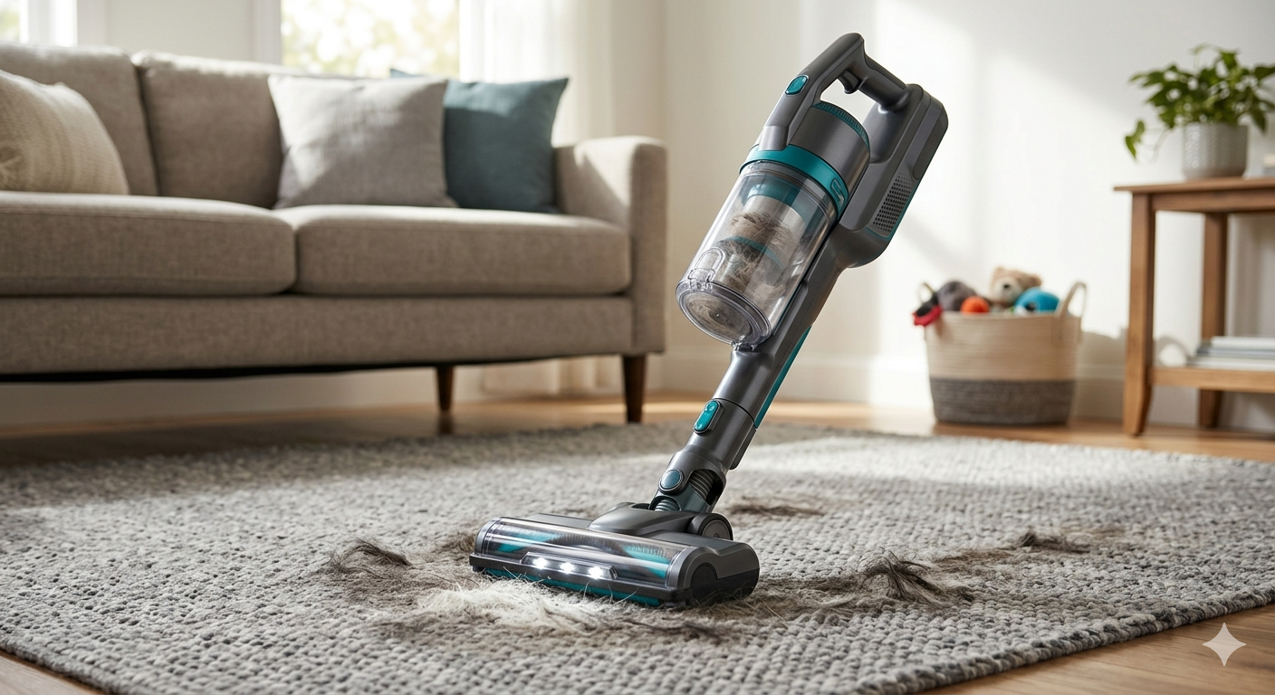 Cordless vacuum cleaner pet hair