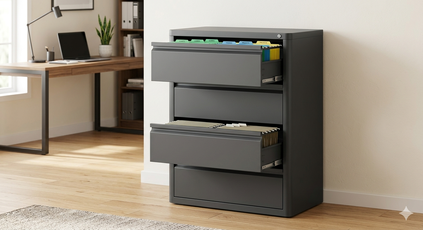4 Drawer Lateral File Cabinet
