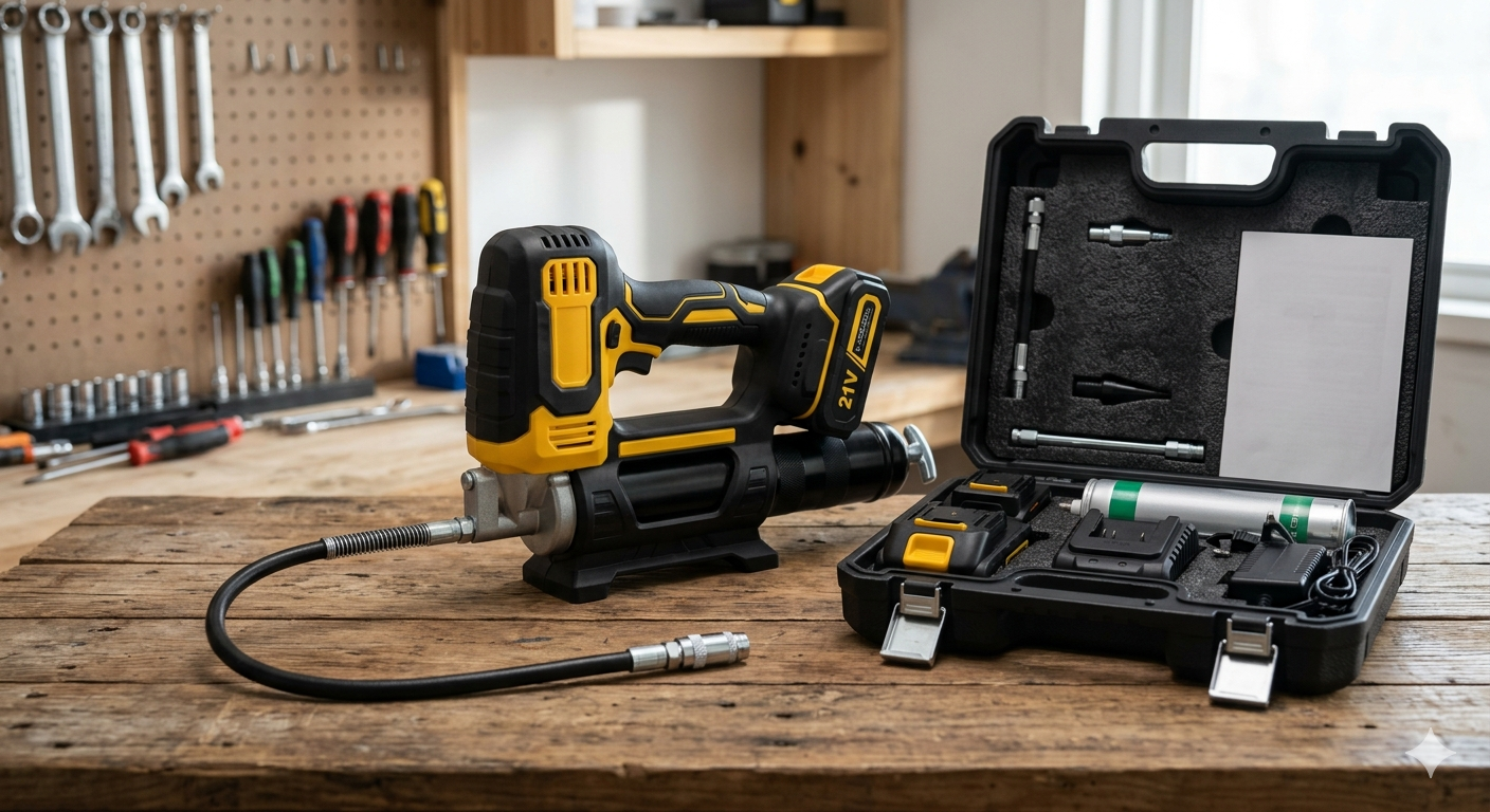 21V Cordless Electric Grease Gun Kit