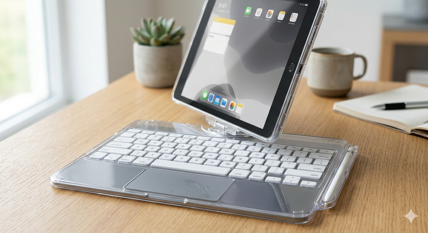 Clear Keyboard Case for iPad 10.2 inch