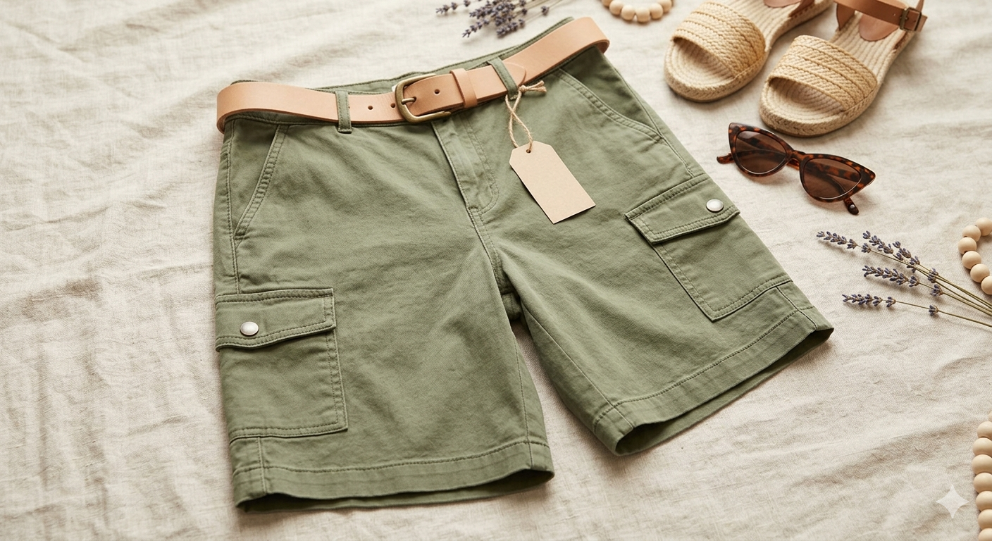 Bermuda Shorts for Women Summer Cargo Shorts