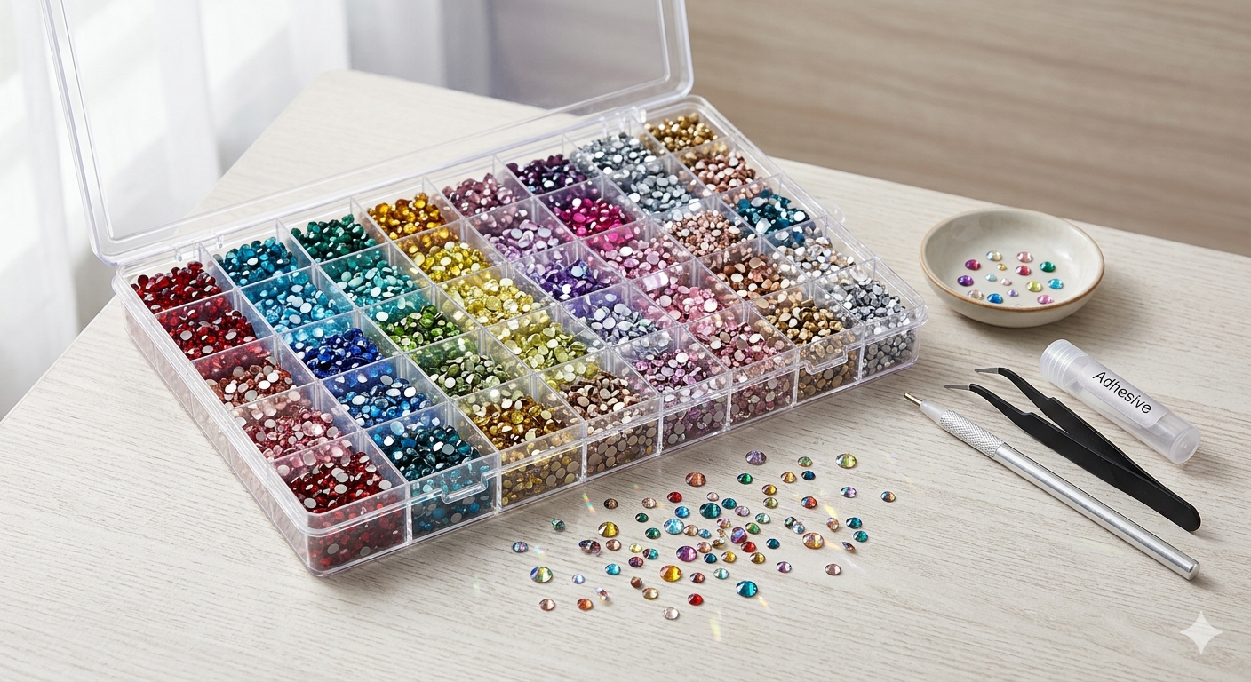40 Colors Bedazzling Kit, 32000Pcs Rhinestones Bedazzle kit