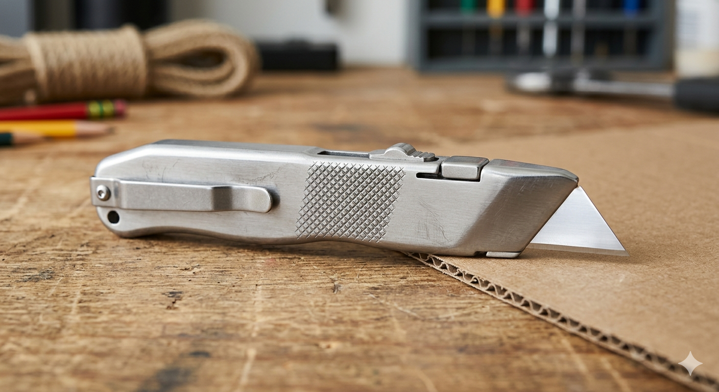 All Metal Box Cutter Utility Knife