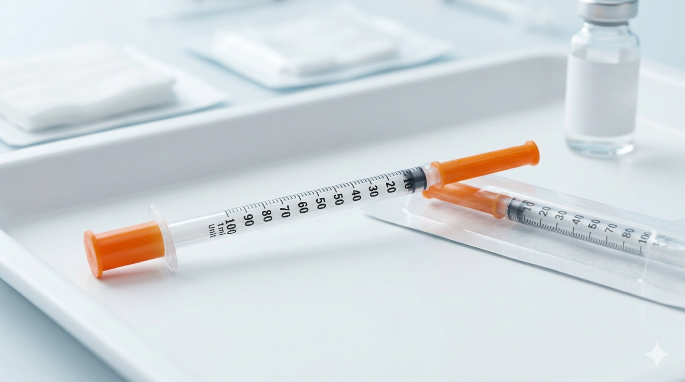 U-100 1ml 30 Gauge 5/16" (8mm) Syringe with Needle
